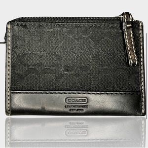 COACH Mini Skinny ID Case In Signature Canvas